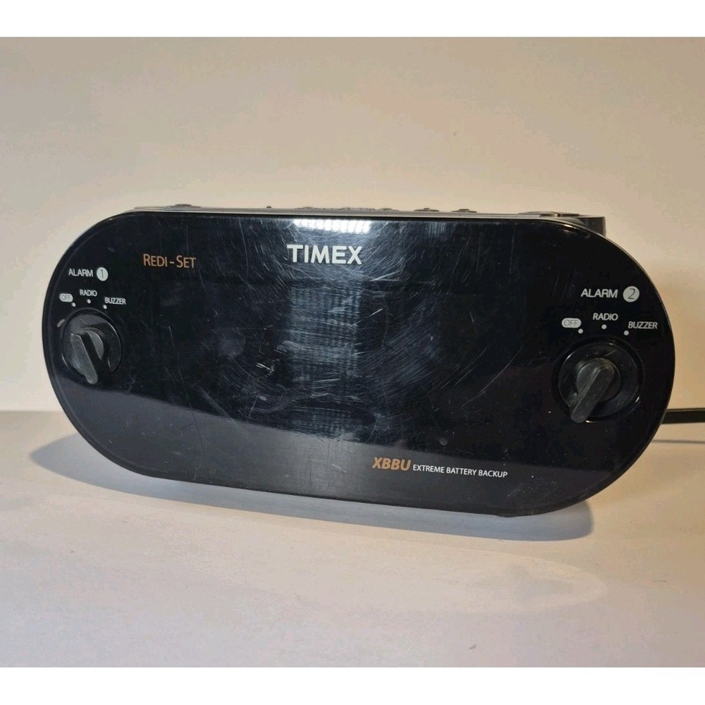 Timex XBBU‎ T715 Redi-Set Dual Alarm Clock Radio Am/Fm Large Digital Display
